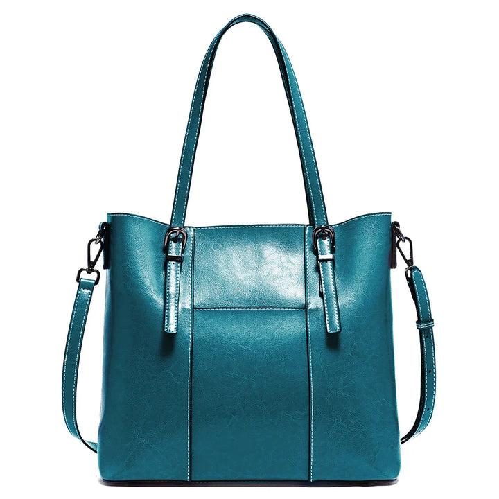 Sac cabas femme en cuir souple, parfait pour les cours, le travail et les essentiels quotidiens.