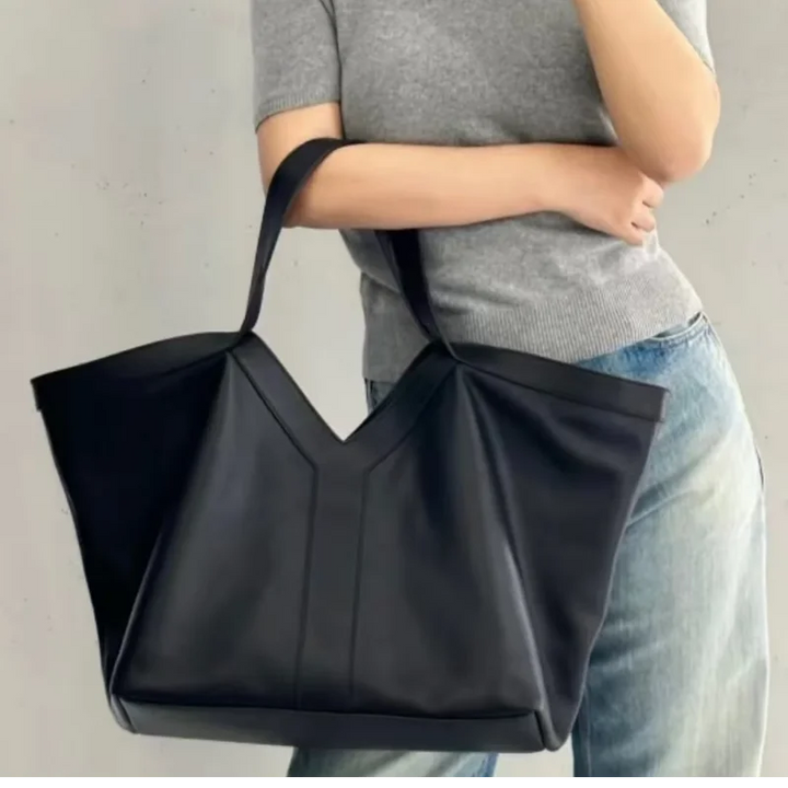 Sac à main élégant pour lycéenne, fourre-tout en cuir synthétique, idéal pour les cours et la vie étudiante.