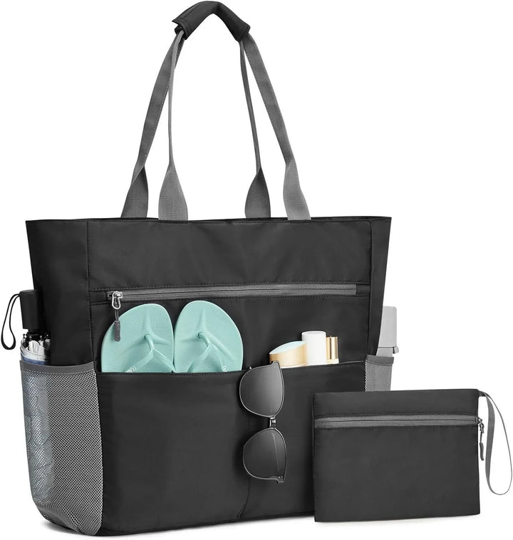 Sac de plage etanche polyvalent pour vacances, piscine ou voyage. Grand sac femme essentiel pour l'été.