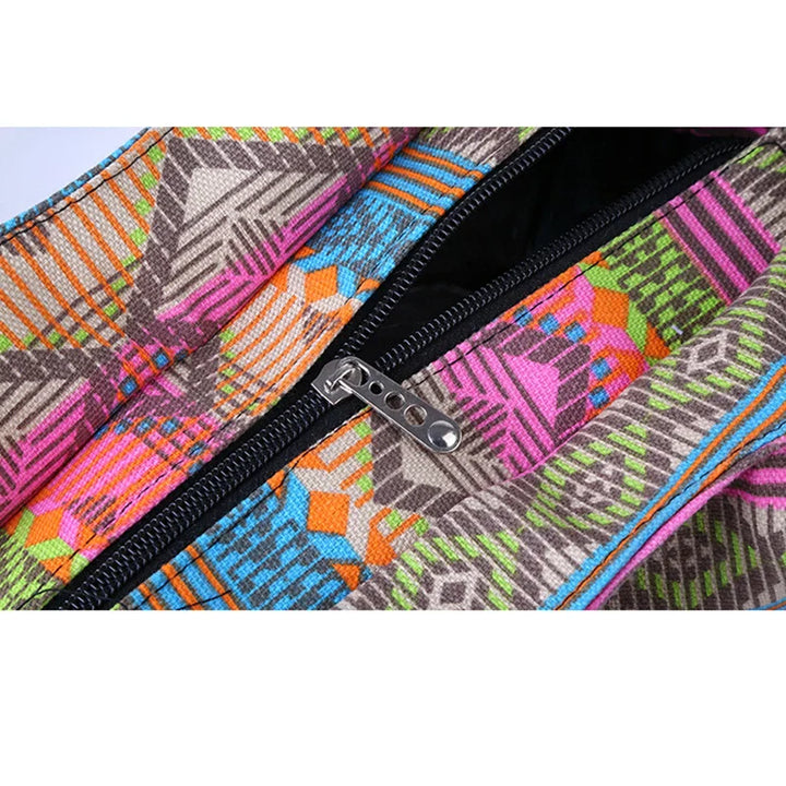 Sac tote bag de plage pour adolescente, style aztèque, en toile résistante, parfait pour les sorties estivales.