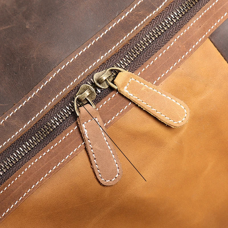 Sac week-end femme cuir patchwork multicolore, grand volume, idéal pour les escapades