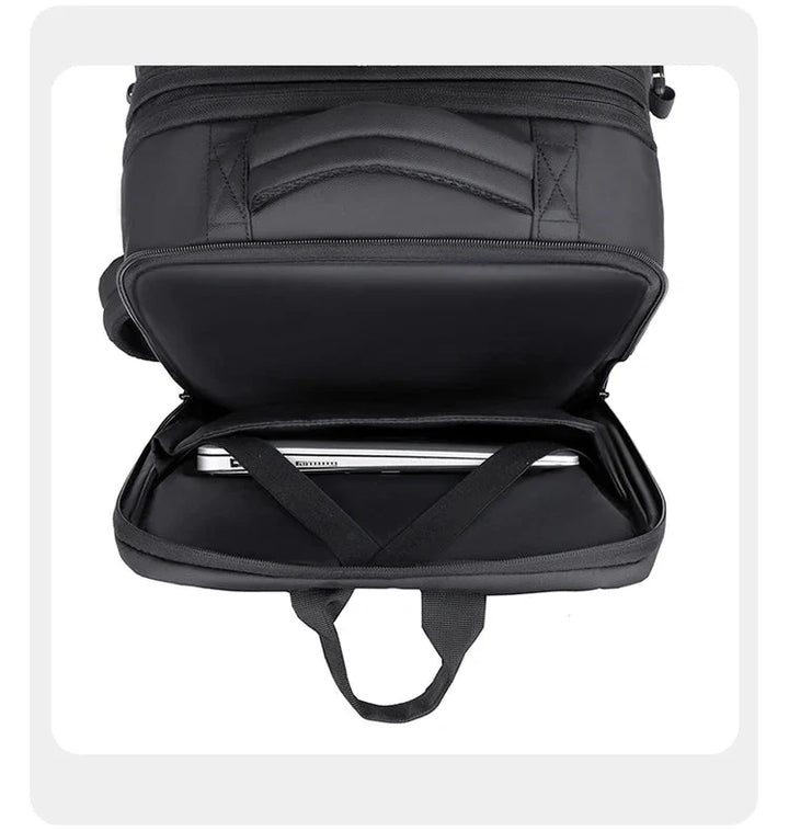 Sac à dos homme avec compartiment dédié pour ordinateur portable 15.6 pouces, protections antichocs intégrées