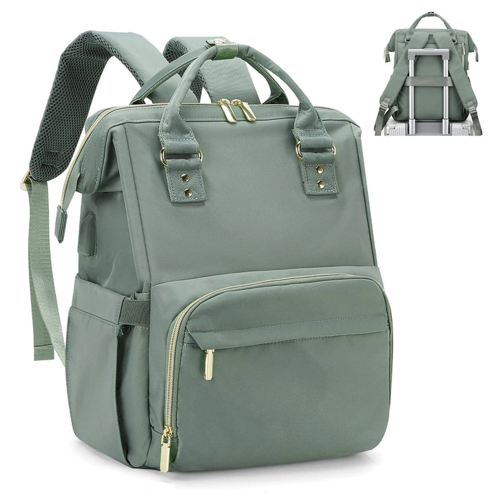 Sac de voyage femme en nylon imperméable, polyvalent pour transporter un ordinateur portable.