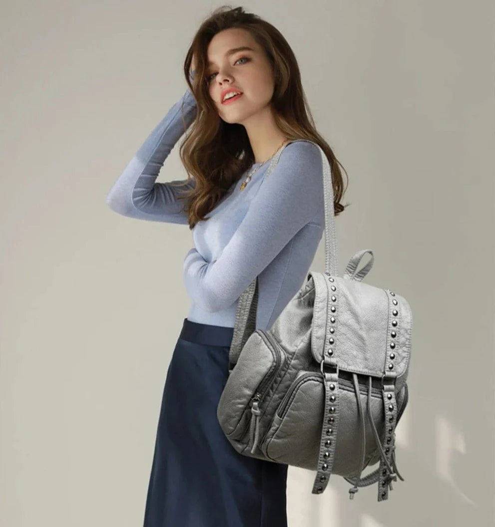 Sac à dos femme en cuir vegan, mode et pratique, pour un style féminin raffiné