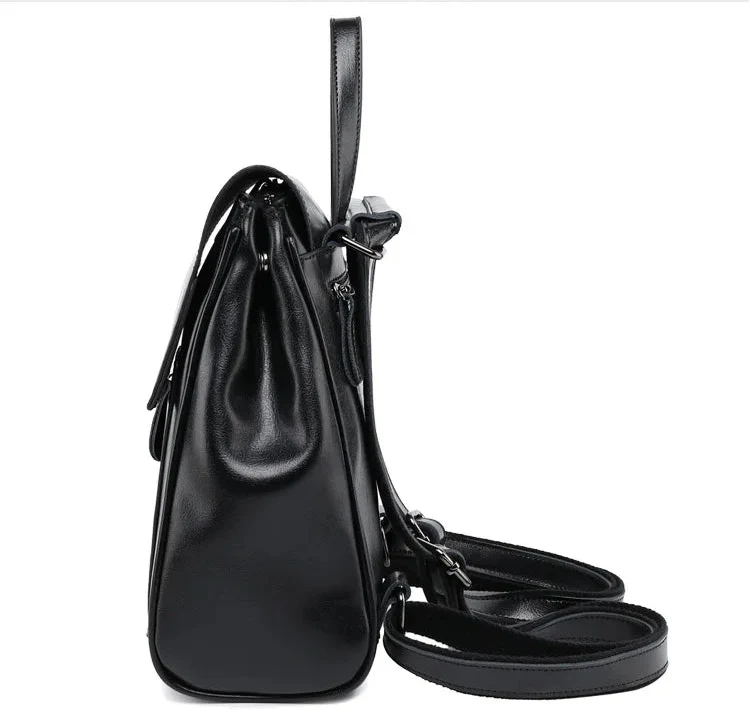 Sac à dos élégant pour femme en cuir PU de qualité, design chic et moderne.