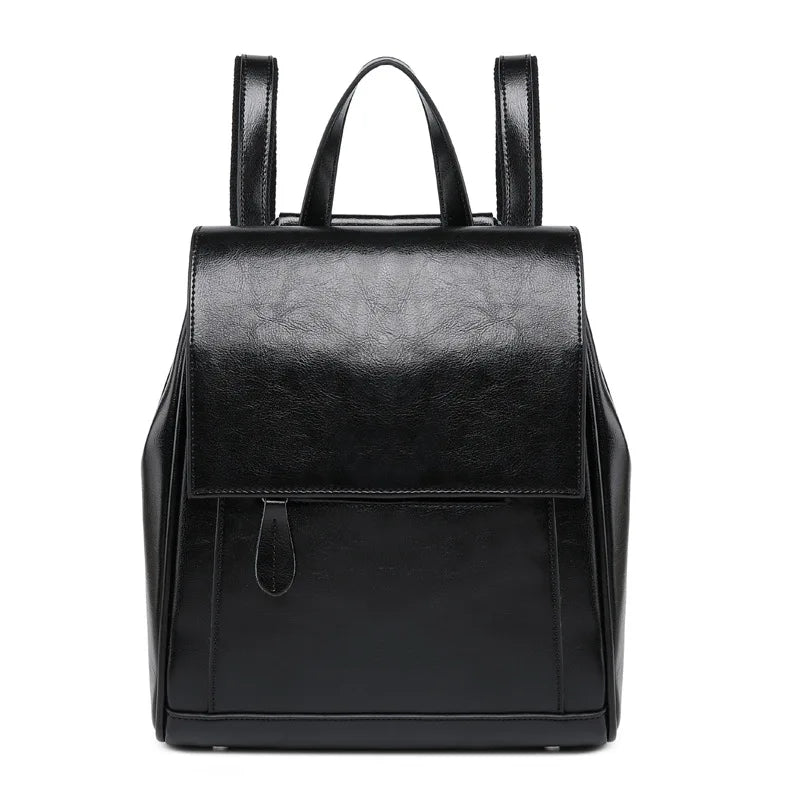 Sac à dos femme pratique en cuir PU, idéal pour la ville et les voyages.