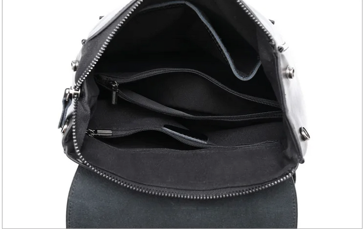 Sac à dos moderne en cuir PU, accessoire chic pour femme, style urbain.