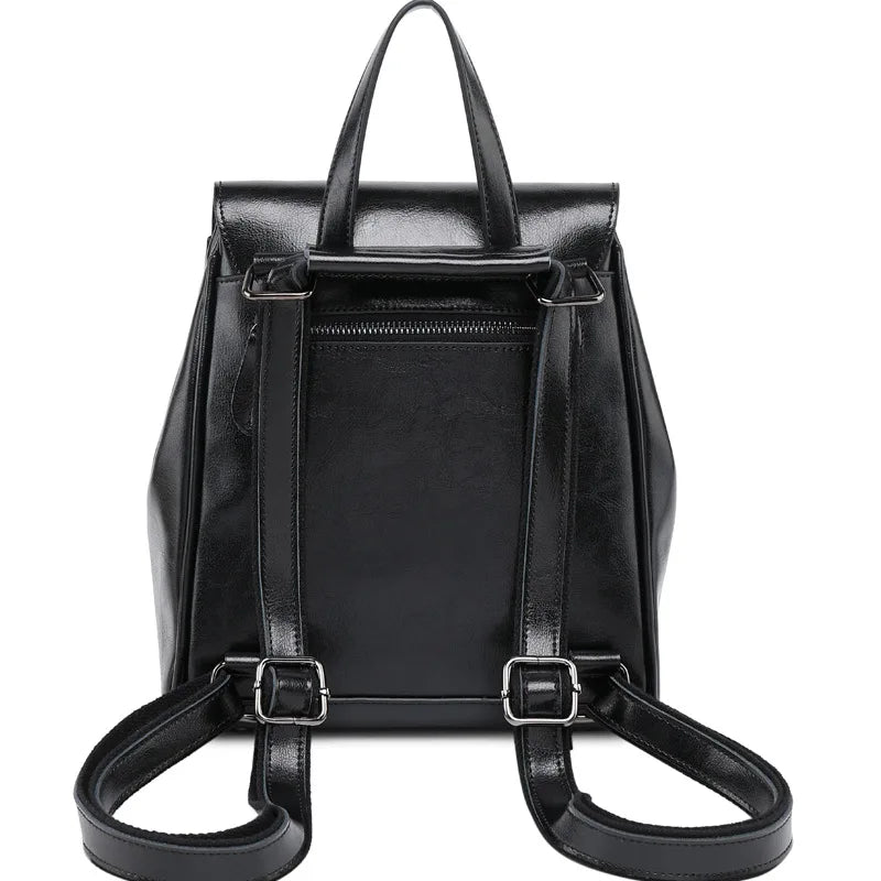 Sac à dos élégant en cuir PU pour femme, parfait pour le quotidien et les sorties.