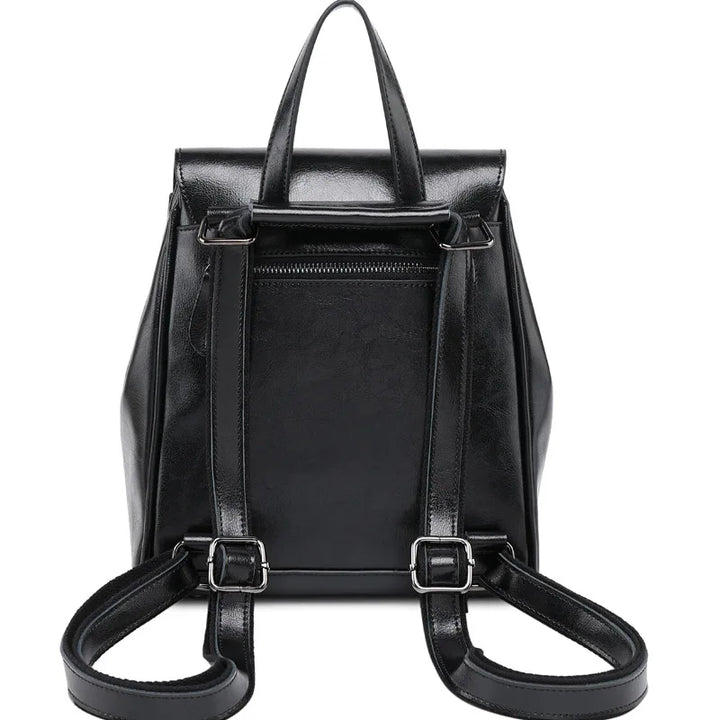 Sac à dos élégant en cuir PU pour femme, parfait pour le quotidien et les sorties.