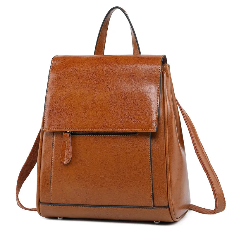 Sac à dos chic pour femme en cuir PU, à la fois élégant et pratique.