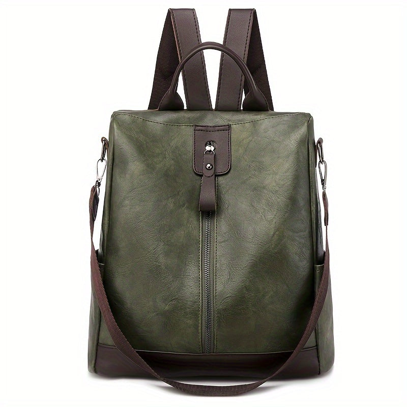 Sac à dos élégant pour femme, en cuir PU, protection antivol, parfait sac quotidien.