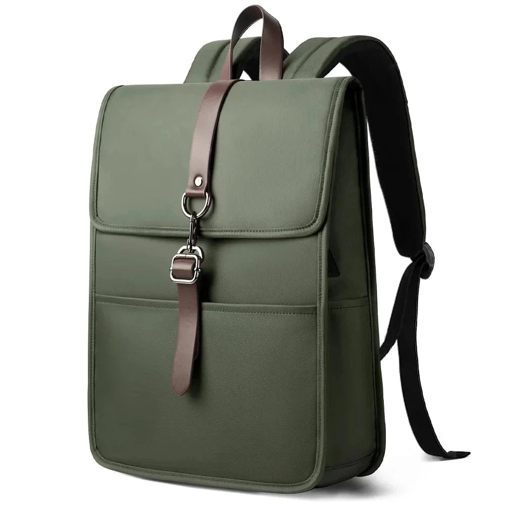 Sac à dos étudiant moderne pour femme, doté d'un compartiment ordinateur et d'une conception élégante.