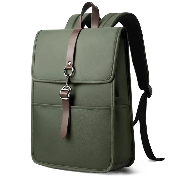 Sac à dos étudiant moderne pour femme, doté d'un compartiment ordinateur et d'une conception élégante.