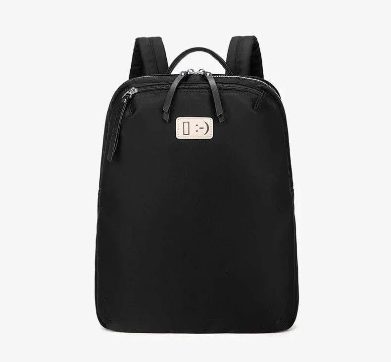 Sac à dos léger et stylé pour femme, conçu pour PC 14 pouces, matière nylon durable, usage quotidien.