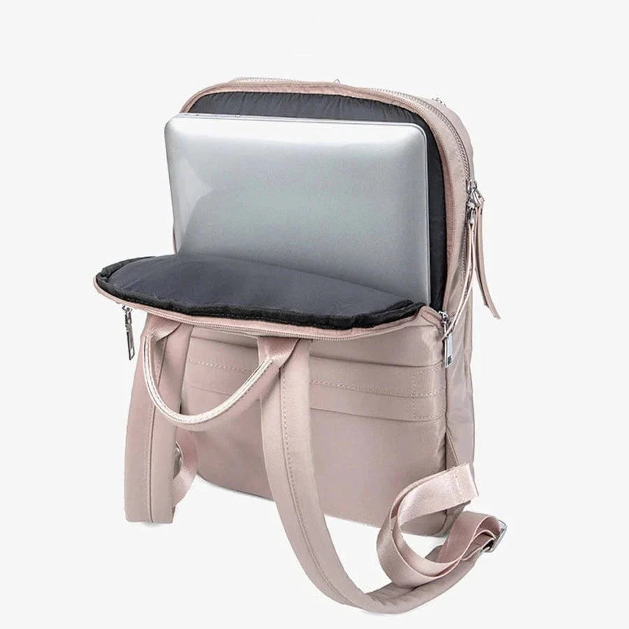 Sac à dos femme professionnel, compatible avec ordinateur 14 pouces, bandoulières ajustables, grand confort.