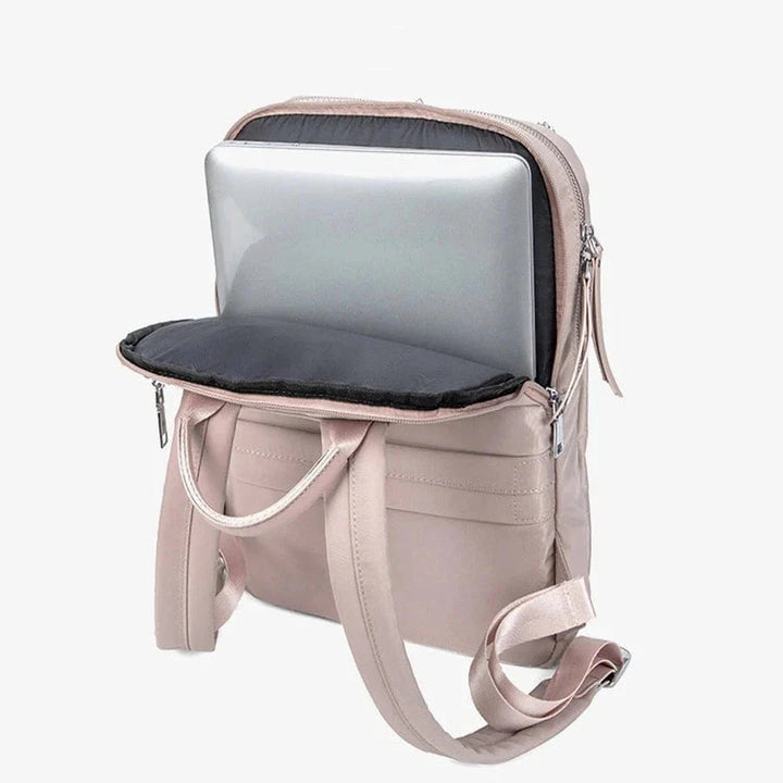 Sac à dos femme professionnel, compatible avec ordinateur 14 pouces, bandoulières ajustables, grand confort.