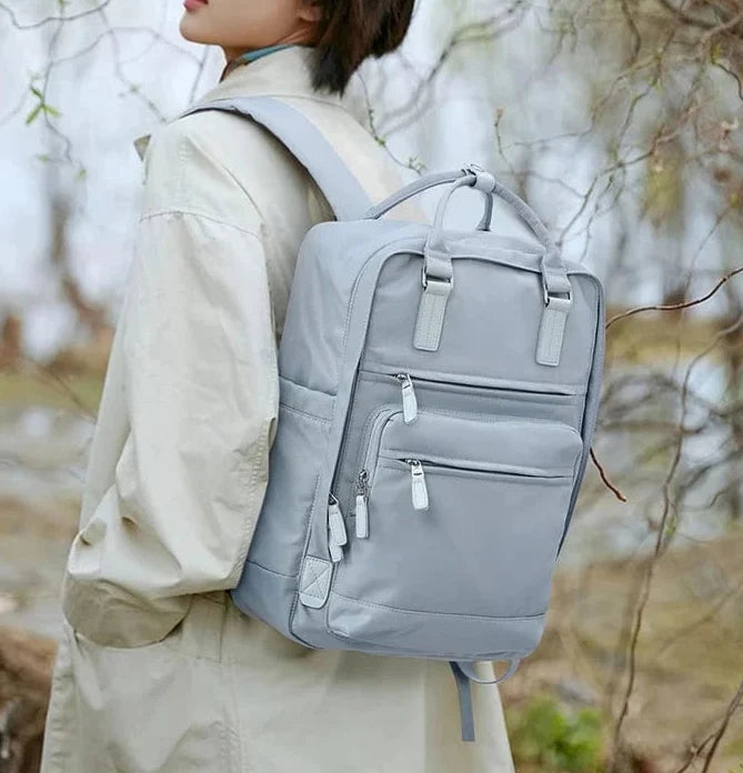 Sac à dos femme multifonction pour ordinateur 15.6, avec nombreuses poches, parfait pour l'université