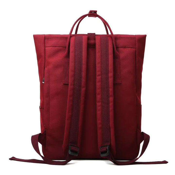 Sac à dos femme en toile robuste, couleur claire, design moderne et élégant.