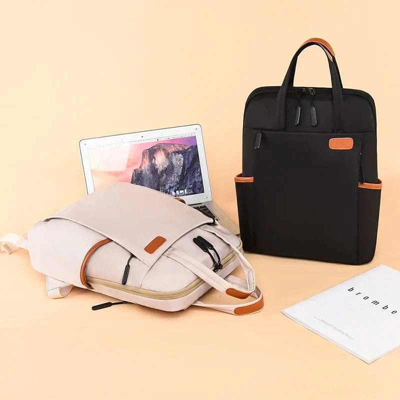 Intérieur du sac à dos femme, poches organisatrices pour ordinateur 14 pouces et accessoires