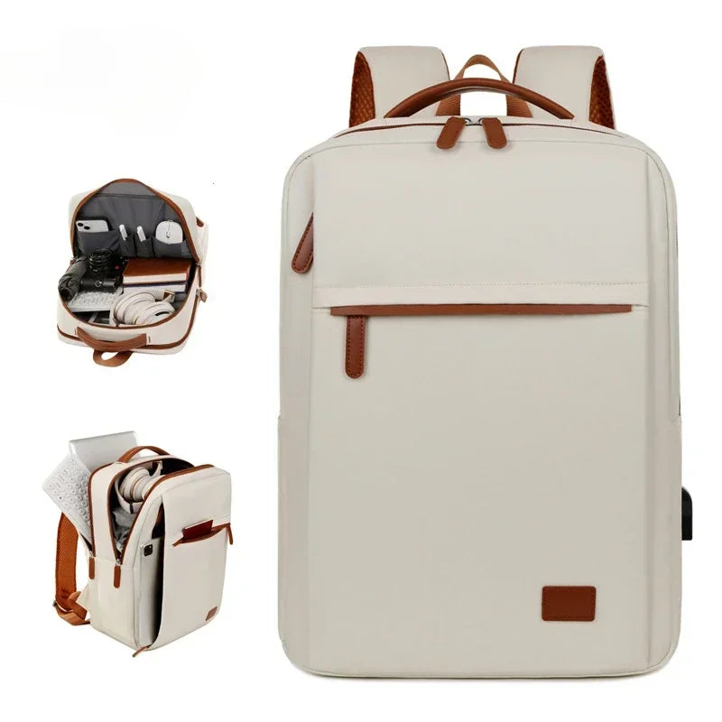 Sac à dos multifonctionnel pour femme, parfait pour l'ordinateur, les études, le travail et les voyages.