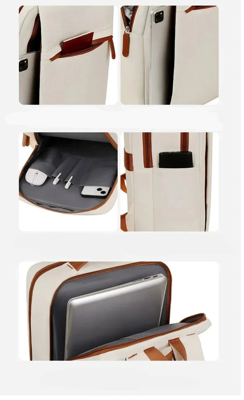 Sac à dos professionnel femme pour ordinateur, idéal pour le bureau, les réunions et déplacements d'affaires.