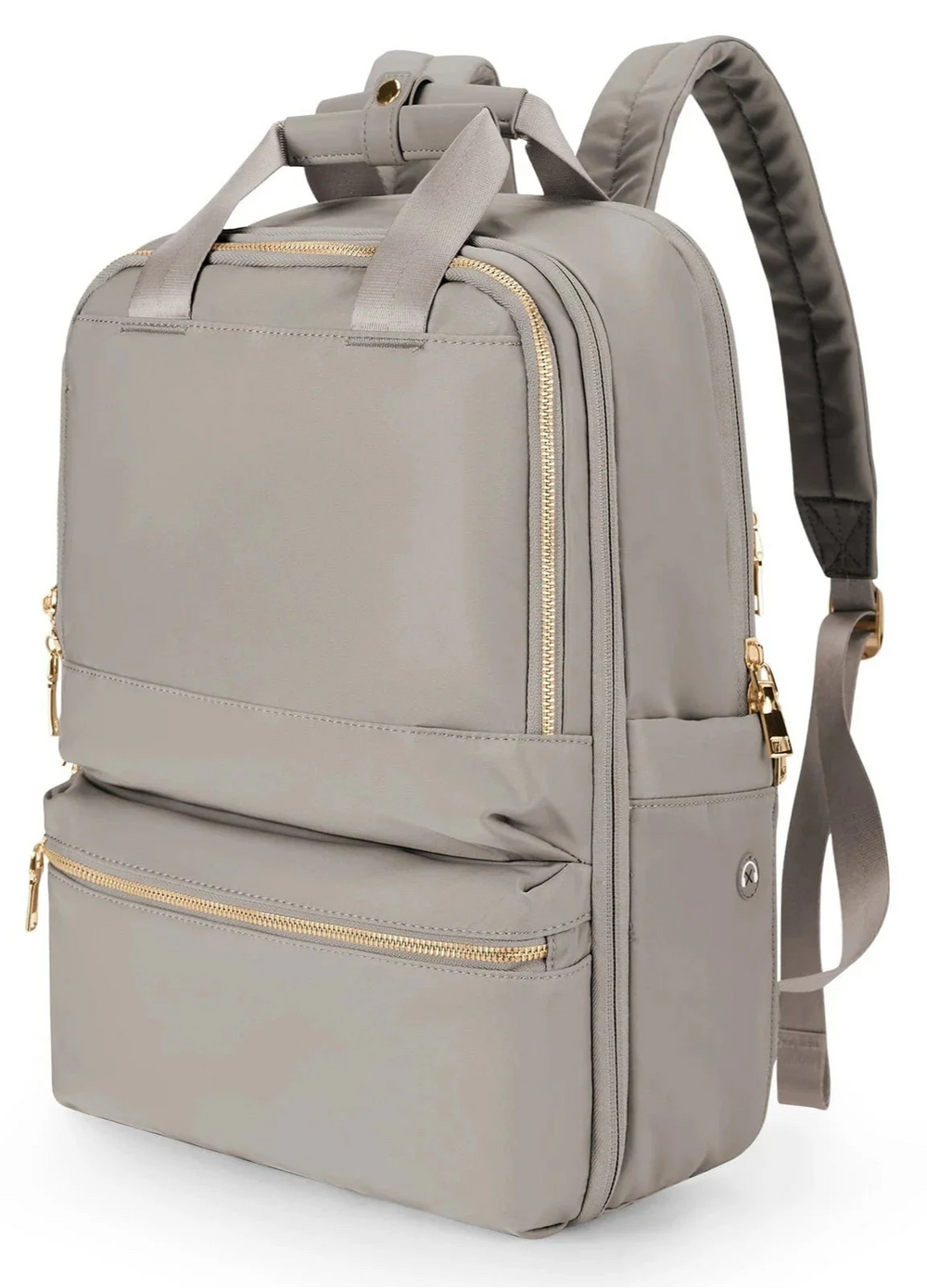 Vue de face du sac à dos femme en nylon Oxford, style élégant et pratique pour ordinateur portable