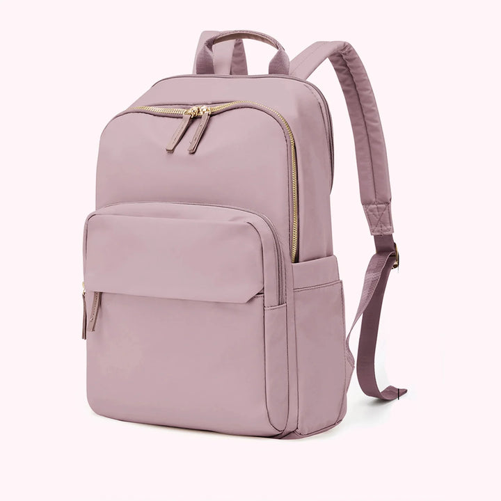 Sac à dos femme Plume écru, élégant et fonctionnel, disponible en noir, beige, rose.
