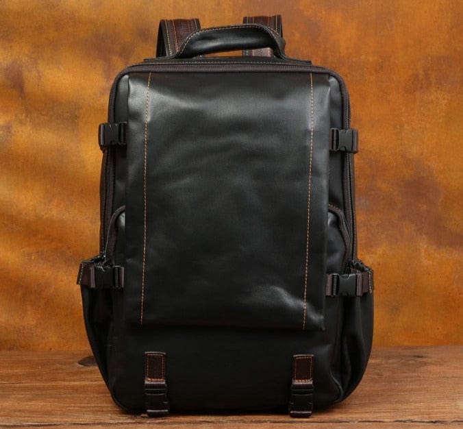 Sac de voyage en cuir véritable pour homme, style rétro élégant