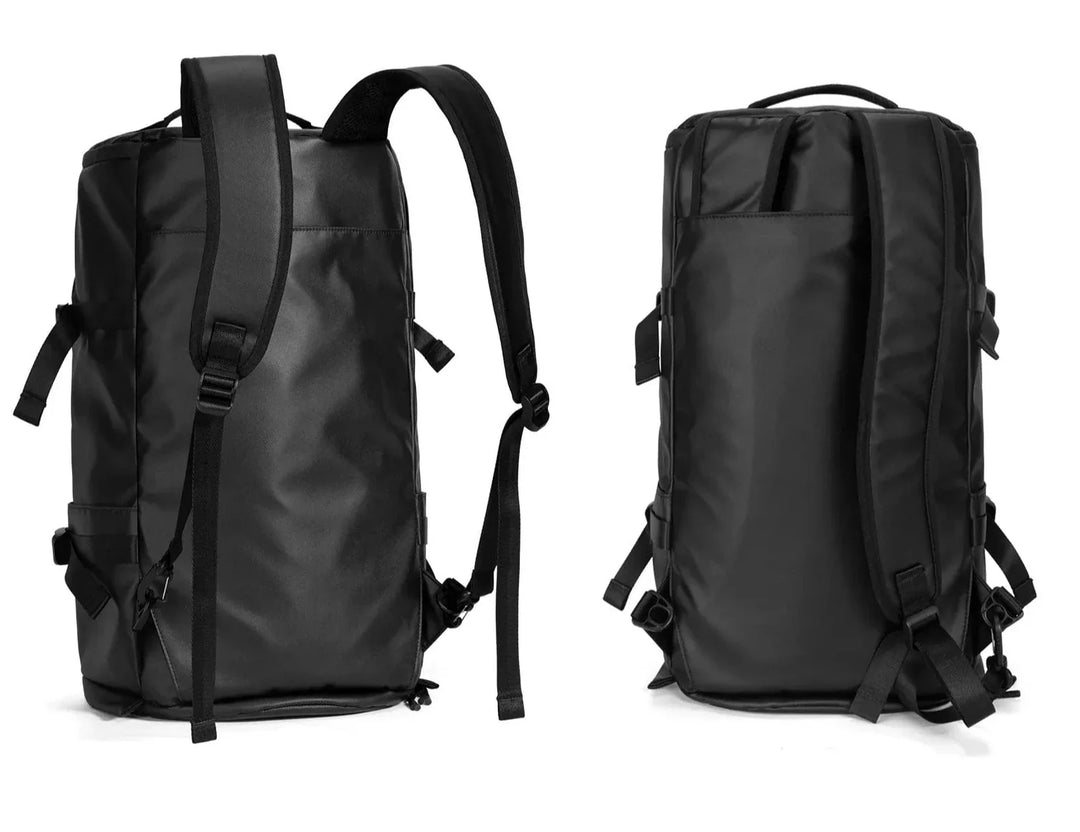 Accessoire homme sac à dos ville en cuir PU noir, design moderne et raffiné pour une utilisation urbaine.