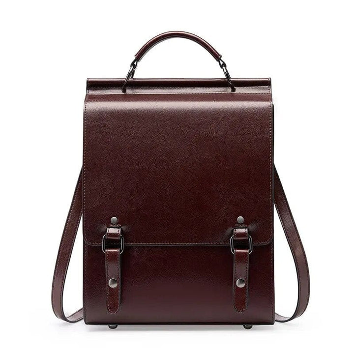 Sac à dos femme Lizeth en cuir rouge vibrant, accessoire de mode pour toutes occasions