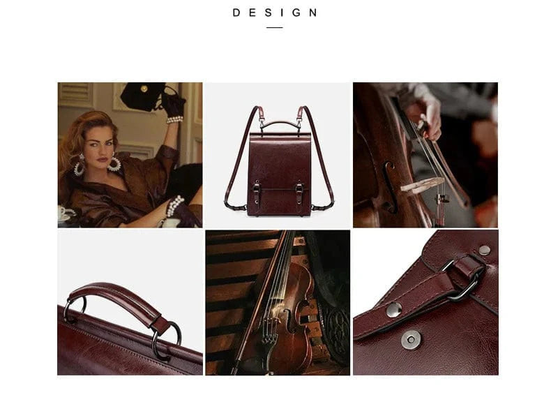 Sac à dos Lizeth en cuir véritable beige, un choix polyvalent et intemporel pour femme