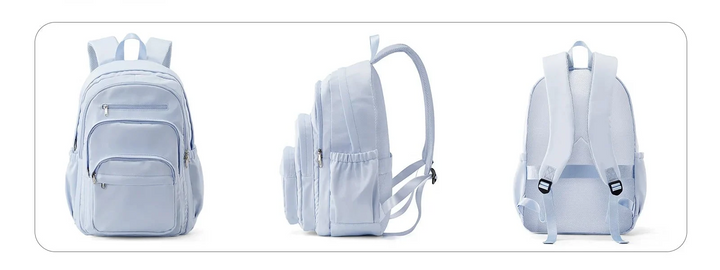 Sac à dos lycée en nylon durable et facile d'entretien, résistant à l'usure quotidienne, idéal pour une longue année scolaire.