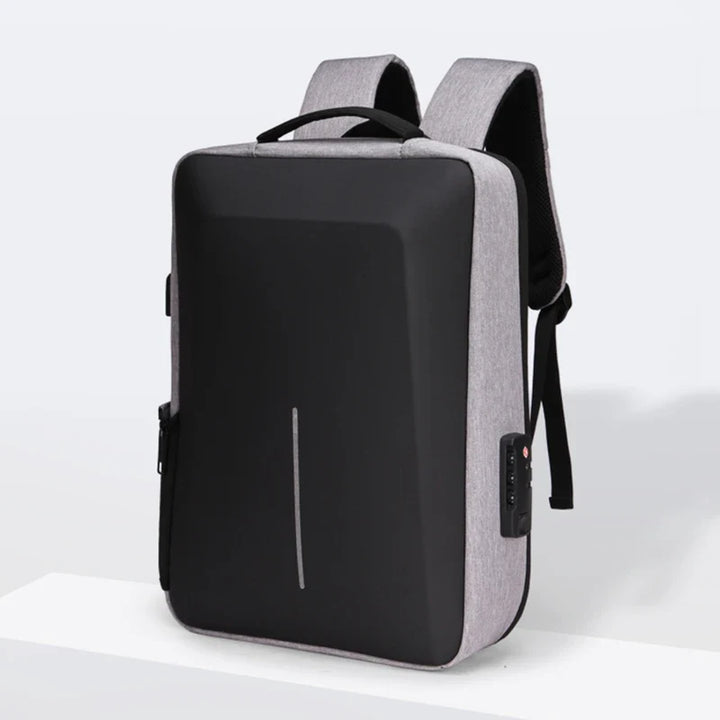 Sac à dos ordinateur homme anti-vol rigide, idéal pour PC portable. Design sécurisé pour voyage et bureau.