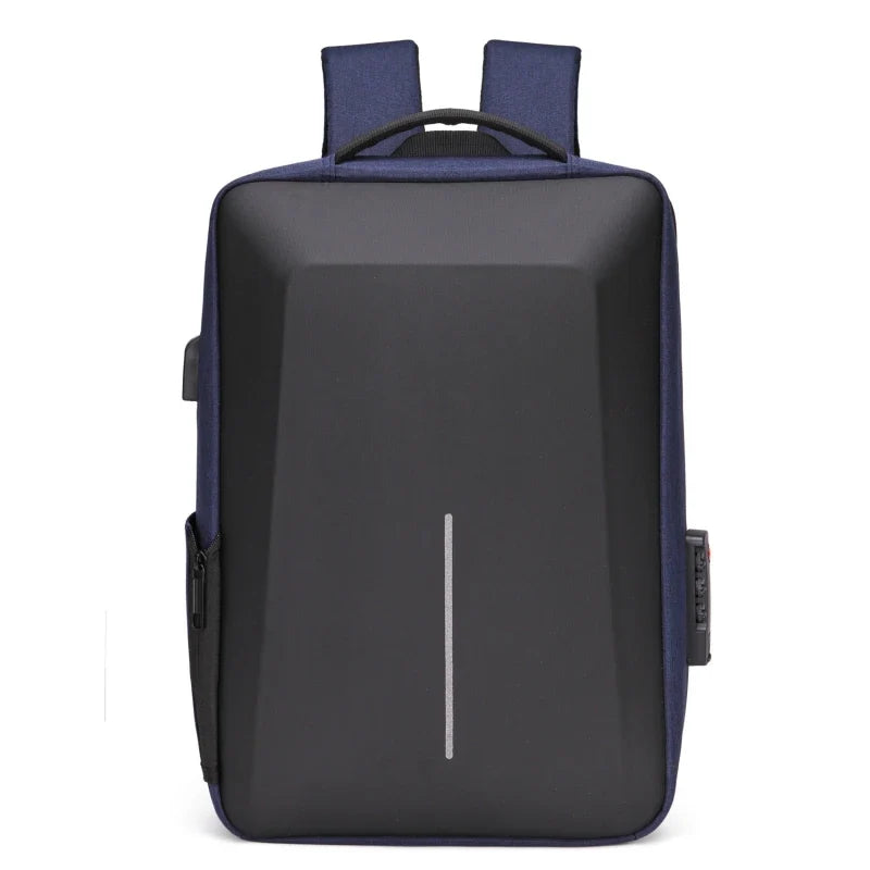 Sac à dos voyage homme, rigide anti-vol pour ordinateur portable, avec compartiment sécurisé et durable.