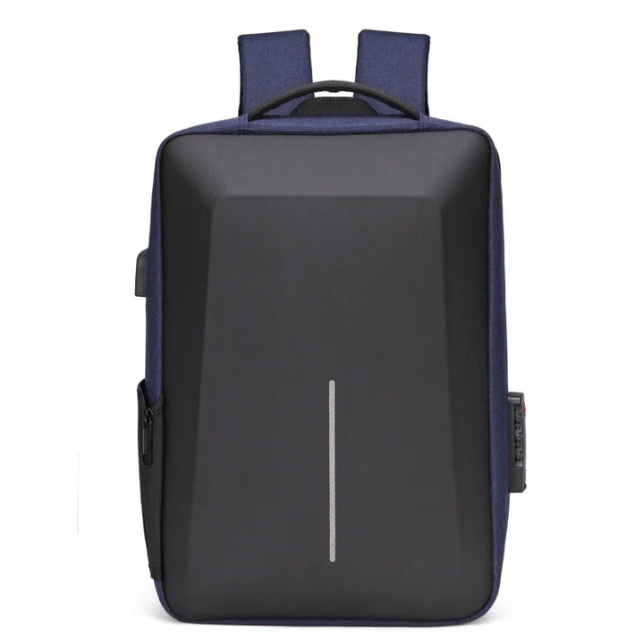 Sac à dos voyage homme, rigide anti-vol pour ordinateur portable, avec compartiment sécurisé et durable.