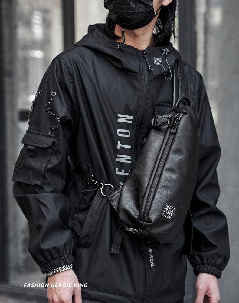 Sac à dos de travail pour hommes en similicuir noir, résistant à l'eau, avec fonction antivol et USB.