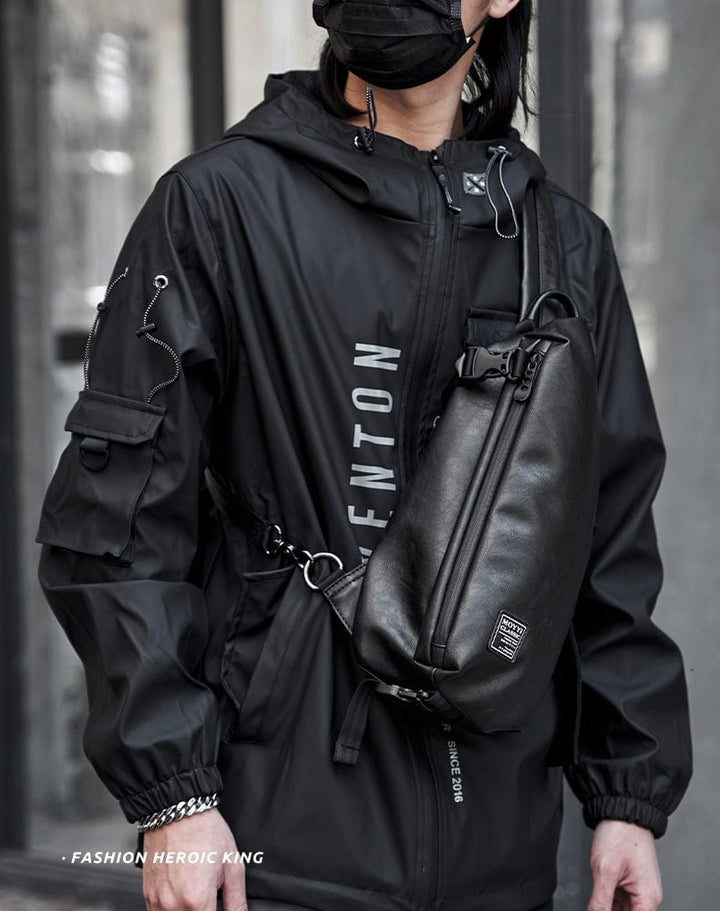 Sac à dos de travail pour hommes en similicuir noir, résistant à l'eau, avec fonction antivol et USB.