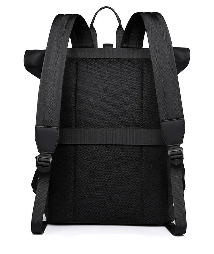 Sac à dos roll top robuste et imperméable, conçu pour le voyage et l'usage quotidien, modèle unisexe.