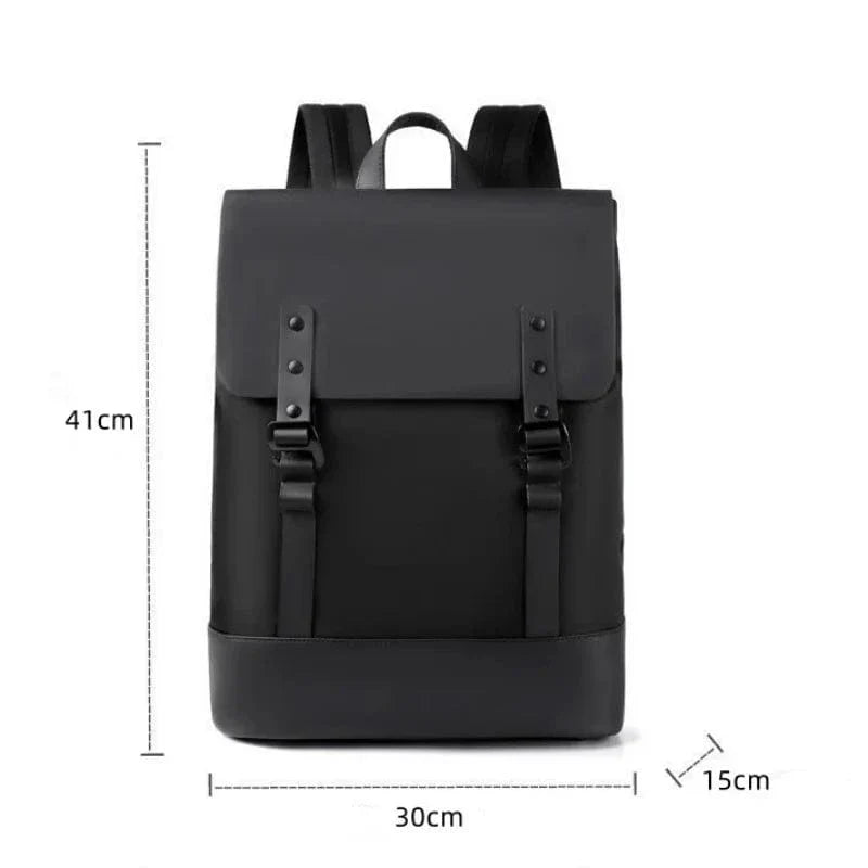 Sac à dos pour ordinateur portable 14 pouces, imperméable et résistant en nylon, vue latérale