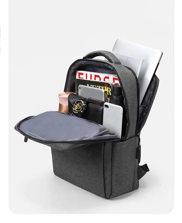 Sac à dos de travail ou d'école chic pour PC portable 16", organisation facile pour un usage quotidien.