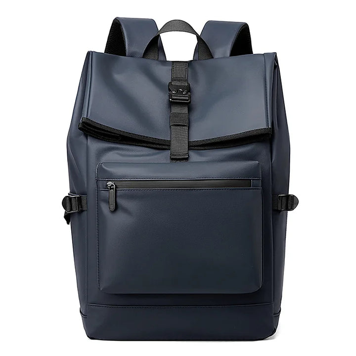 Sac à dos imperméable unisexe porté en ville, parfait pour le travail, les études ou les aventures urbaines.