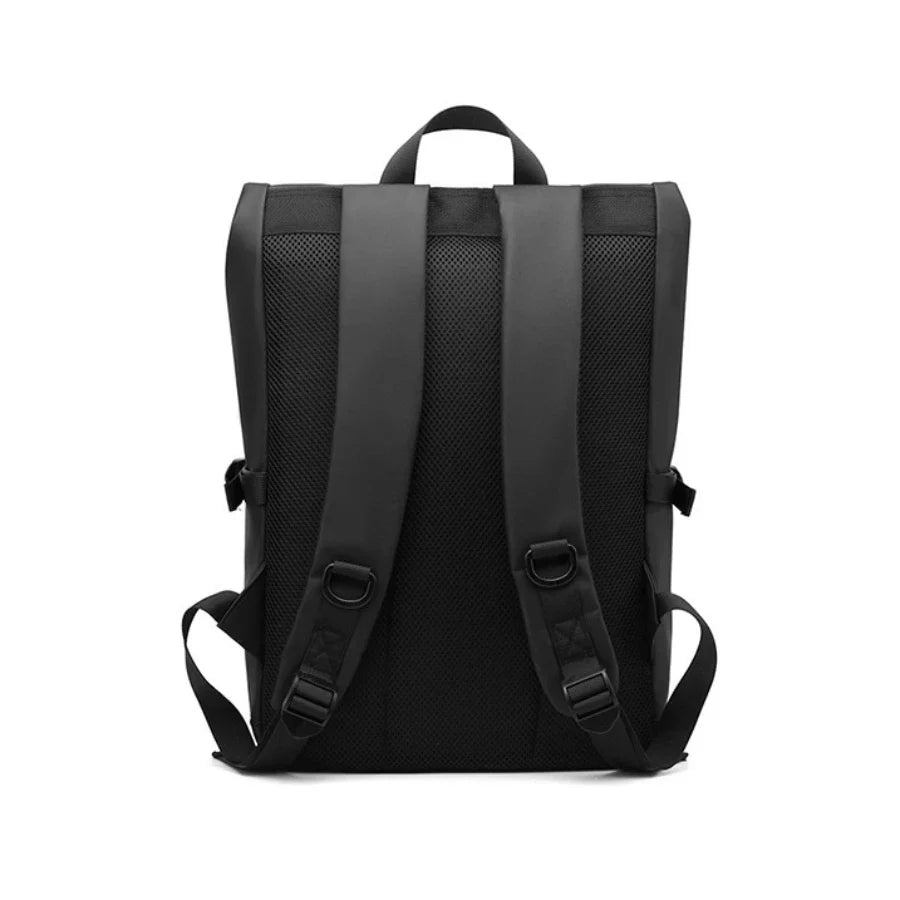 Sac à dos moderne en tissu Oxford résistant et imperméable, design urbain élégant pour hommes et femmes.