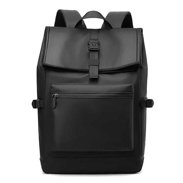 Sac à dos urbain imperméable protégeant laptop et documents de la pluie, idéal pour travail et école.