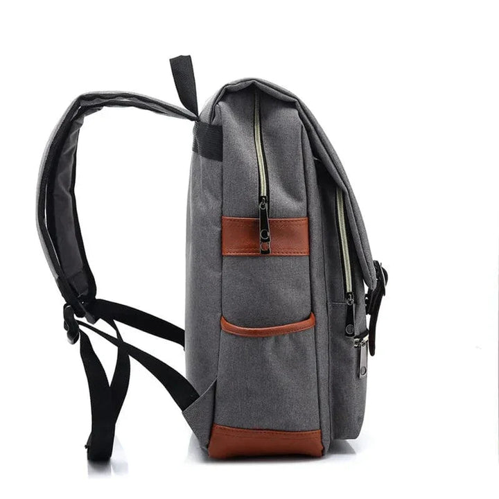 Sac à dos unisexe en nylon imperméable, ergonomique et spacieux, pour ordinateur portable 16 pouces