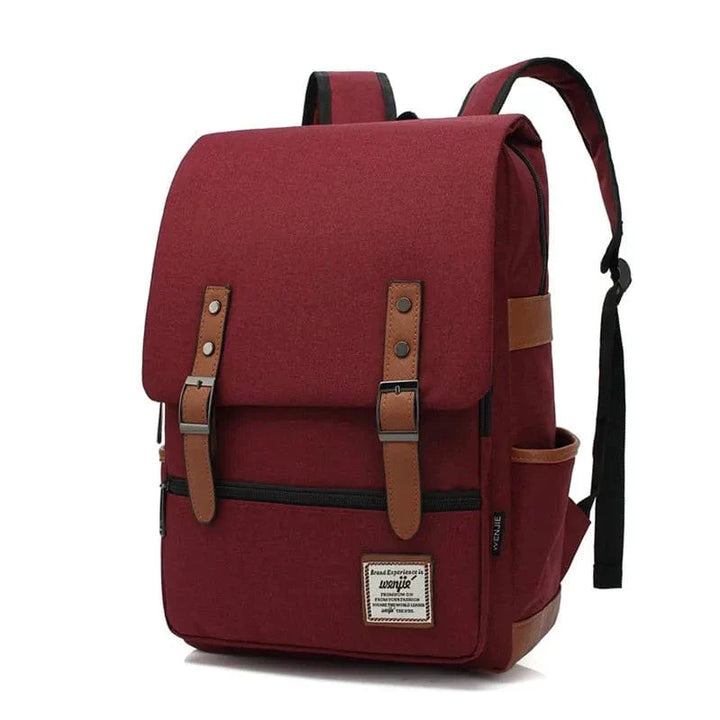 Sac à dos en nylon résistant à l'eau, unisexe, pour travail, études ou voyages, style vintage