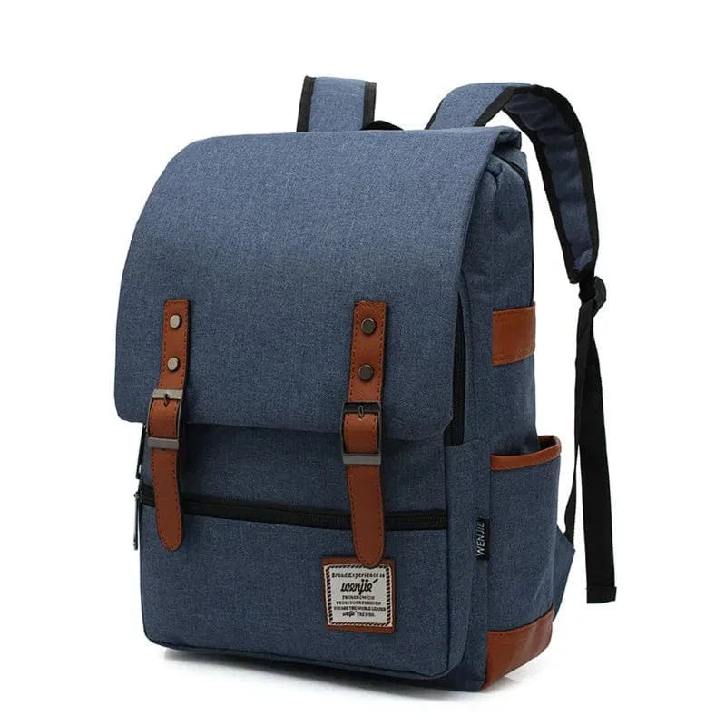 Sac à dos de voyage gris, résistant à l'eau, avec multiples poches, pour ordinateur portable 16 pouces