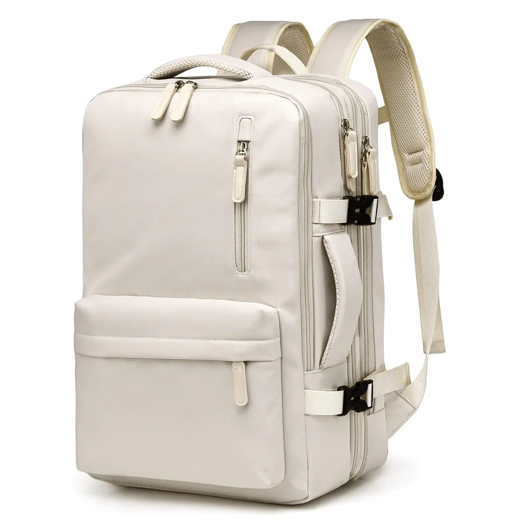 Sac à dos voyage femme extensible, bagage cabine avion idéal pour week-end et city trip.