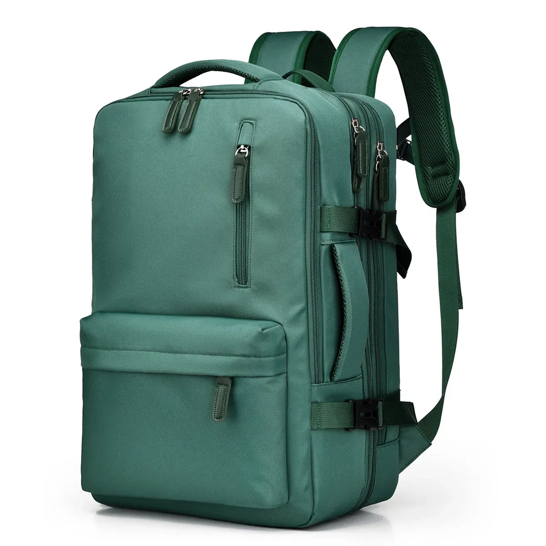 Sac à dos voyage femme extensible, prêt pour l'aventure. Idéal comme bagage cabine avion.