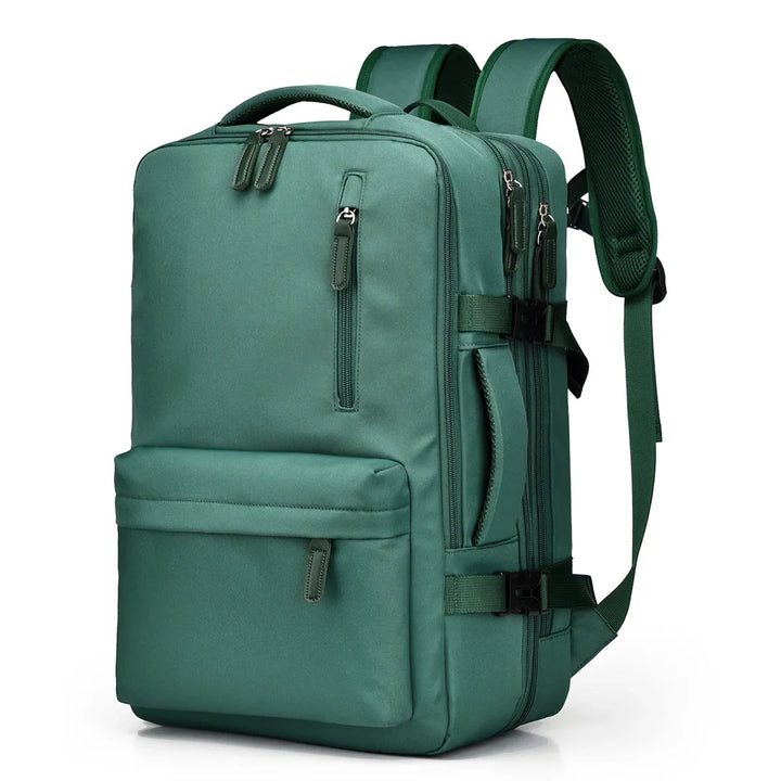 Sac à dos voyage femme extensible, prêt pour l'aventure. Idéal comme bagage cabine avion.