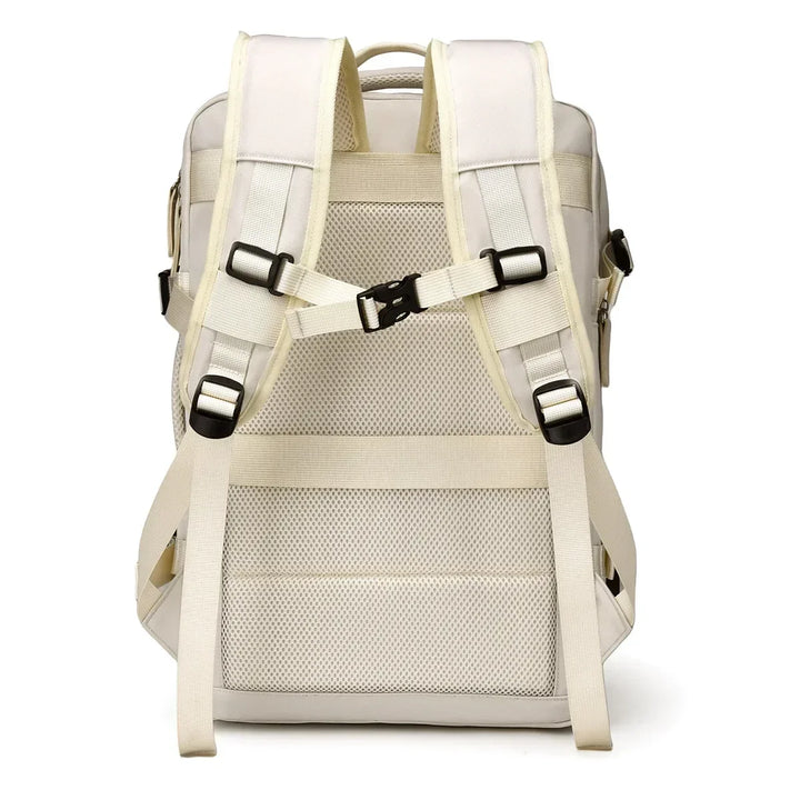 Bretelles confortables du sac à dos voyage femme extensible, parfait pour long trajet avion.